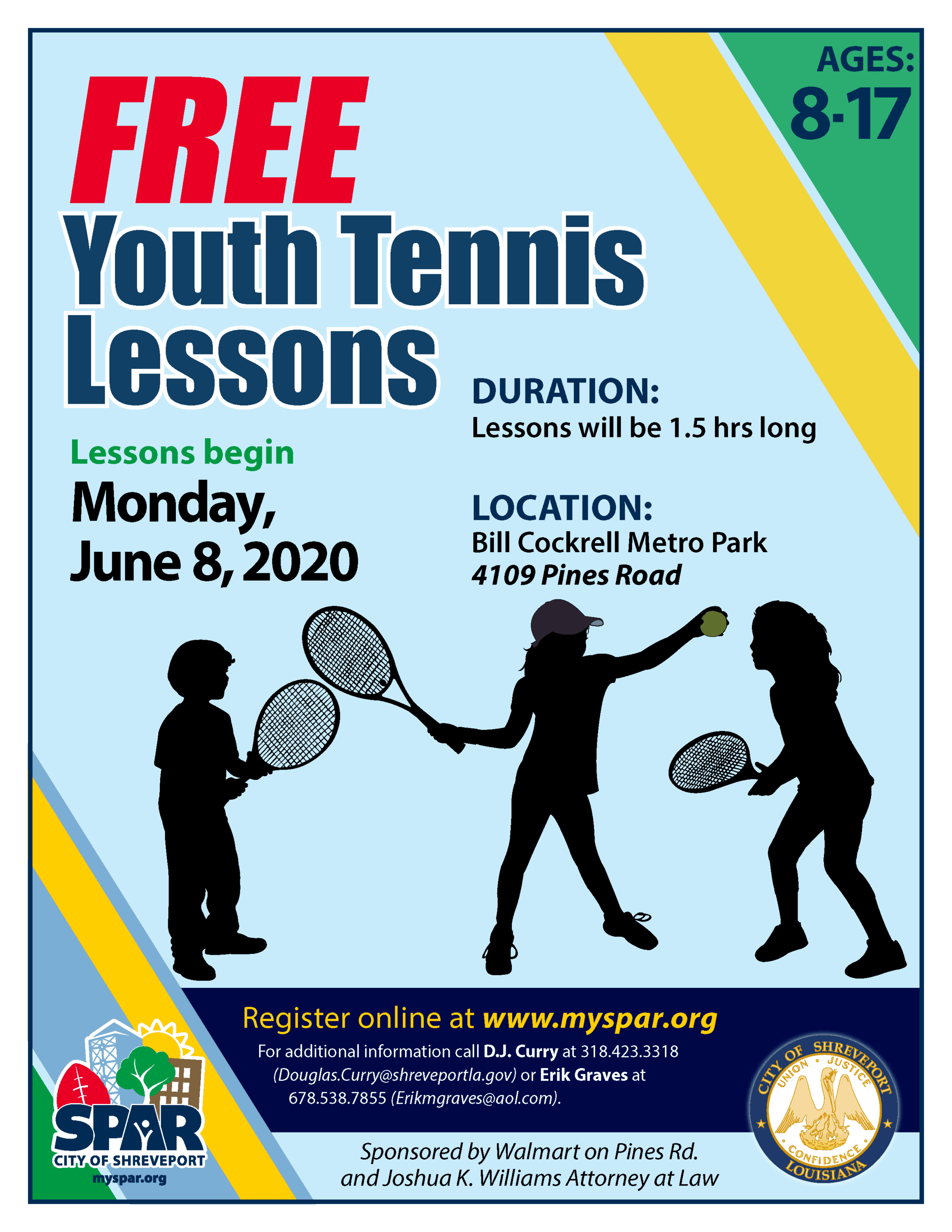 2020 Free Youth Tennis lessons