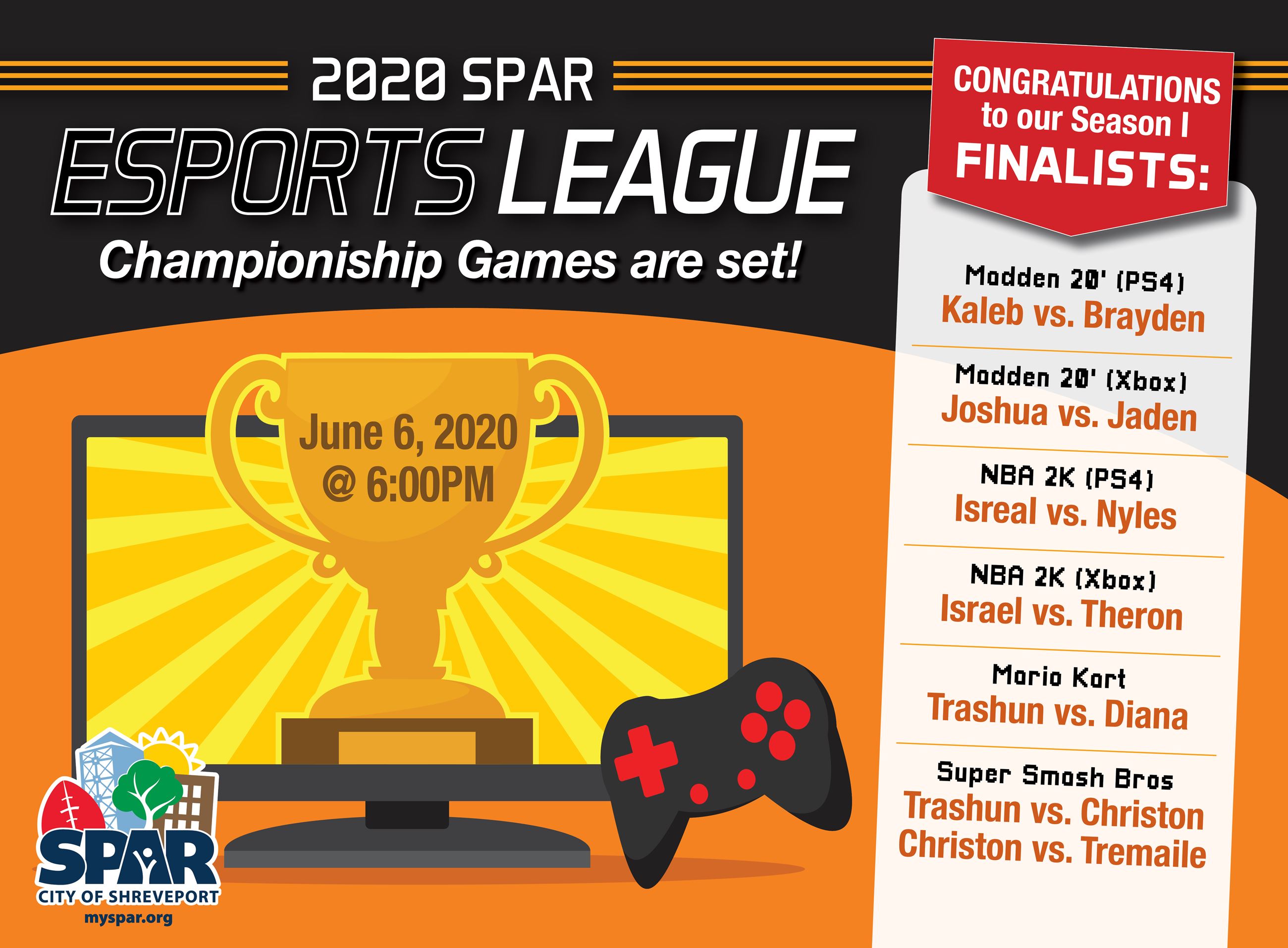 2020 Esports League Finalists
