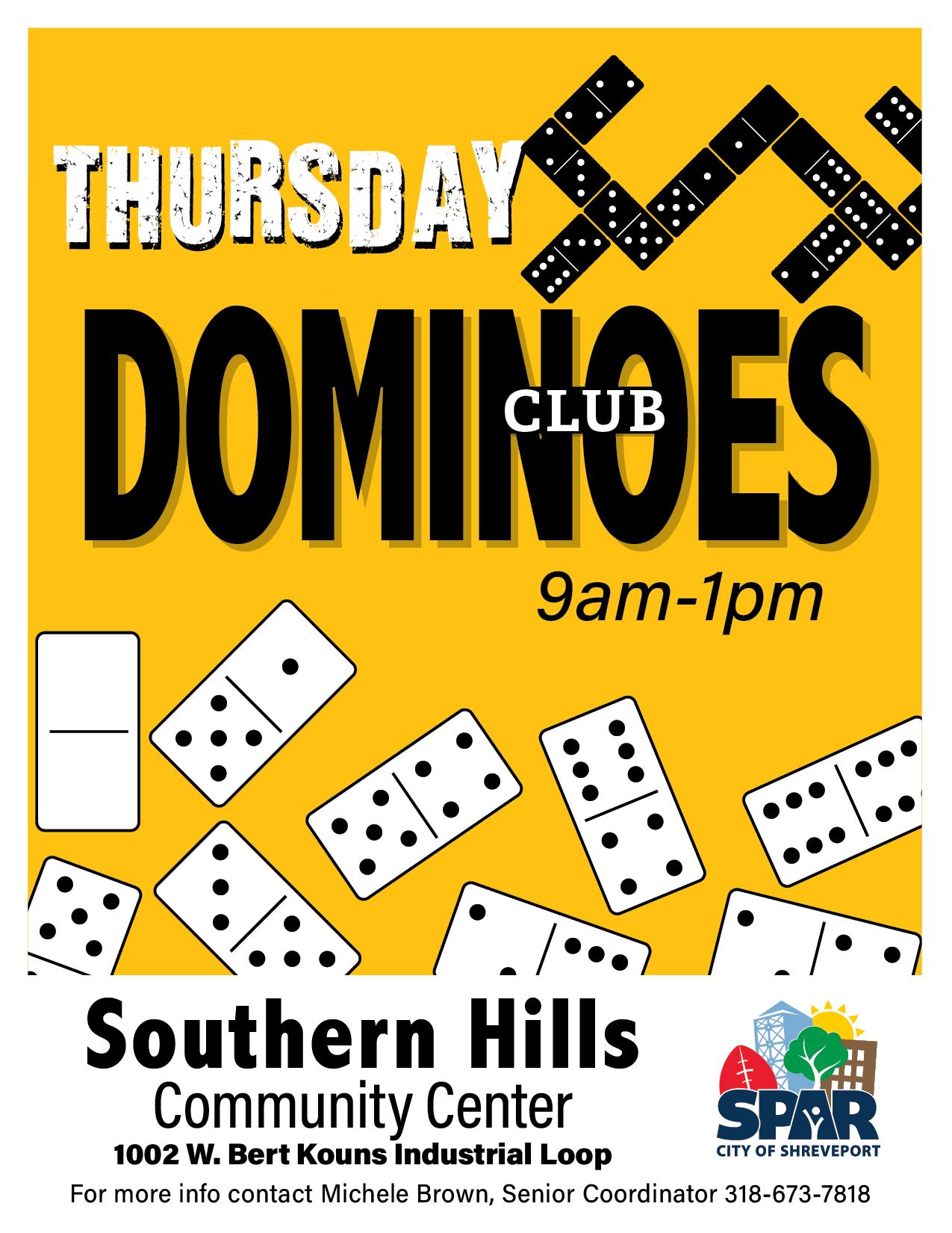 2024 CC-SH Dominoes Club flyer