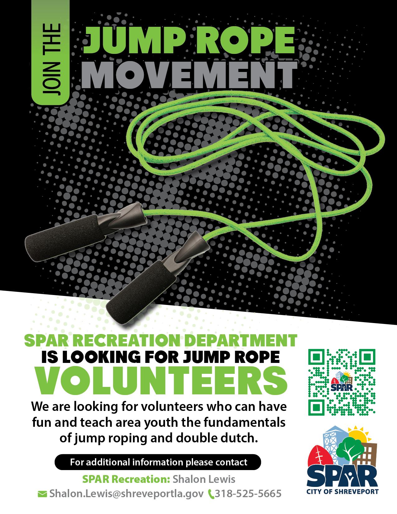 2023 09 Jump rope Volunteers flyer