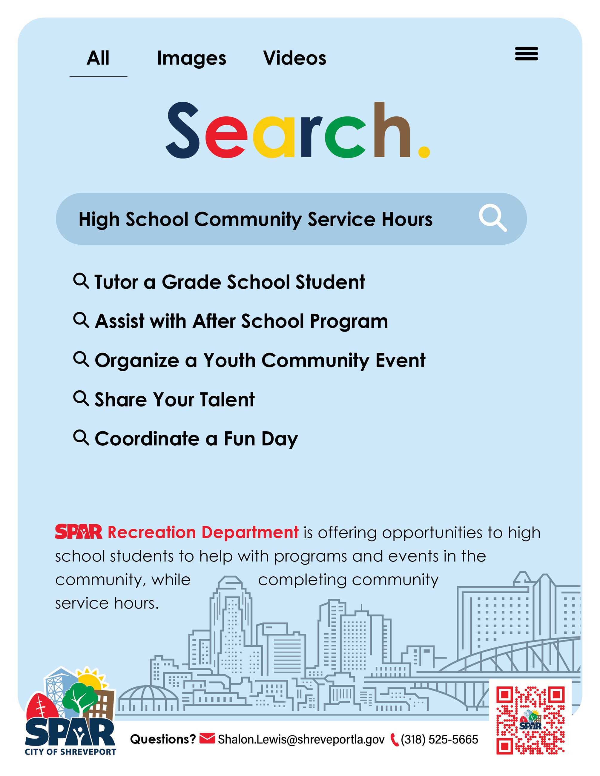 2024 Community Service flyer