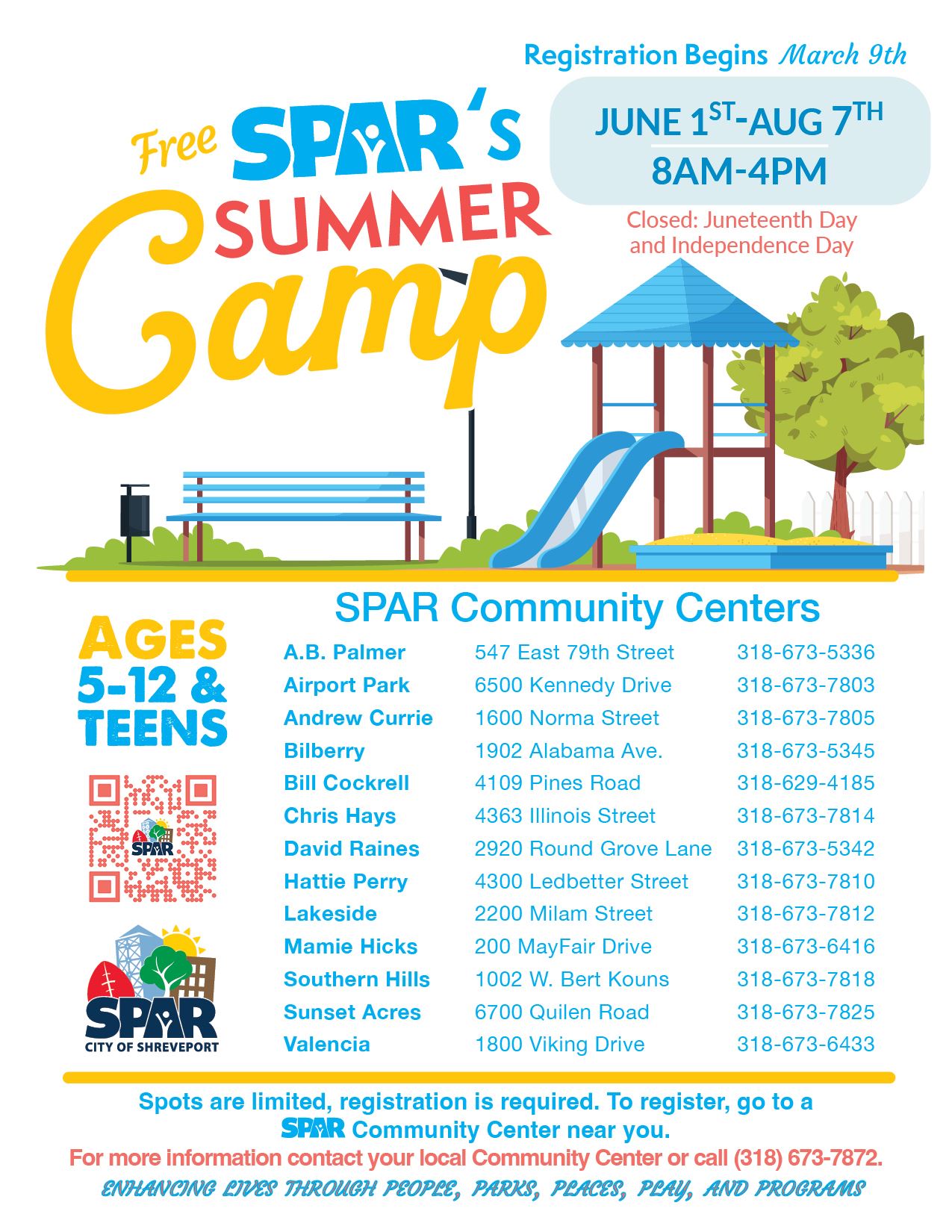 2026 06 Summer Break Camp flyer
