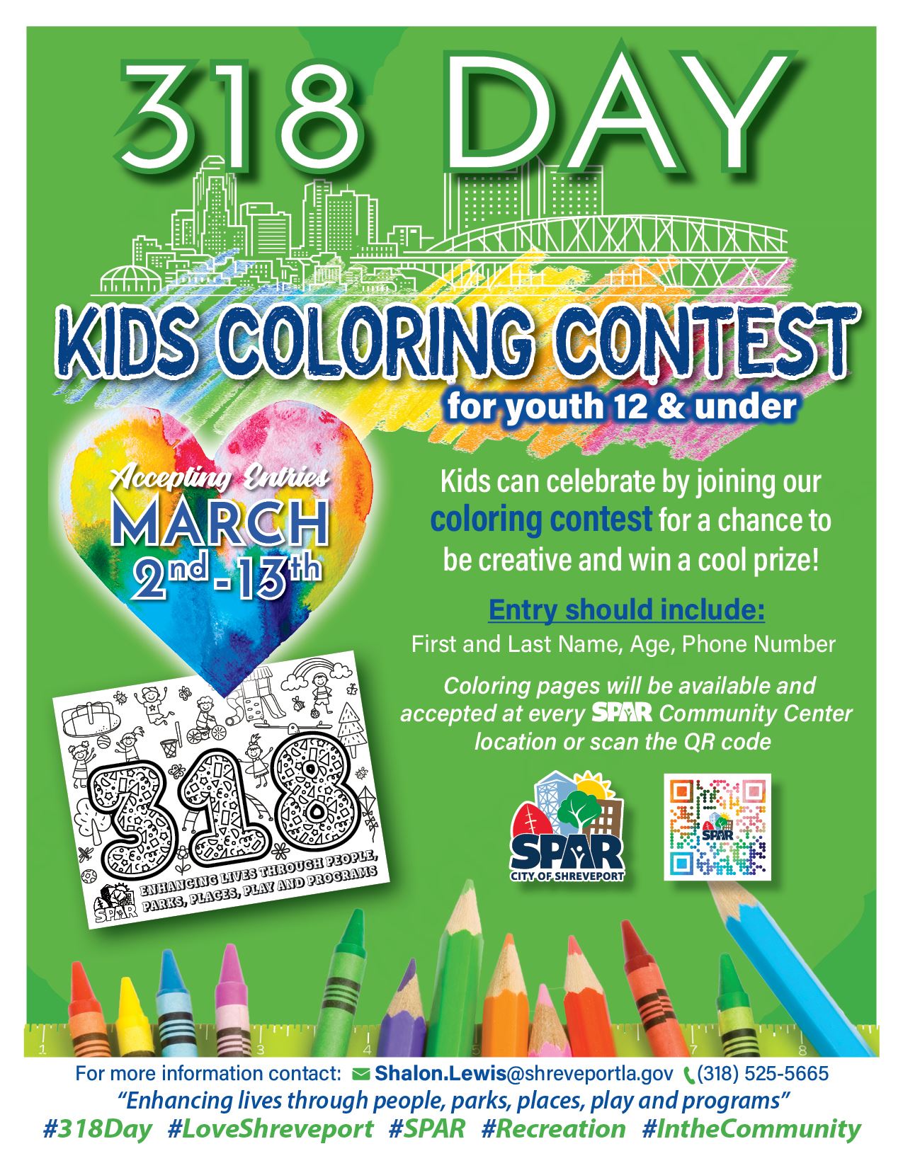 2026 03 318 Day_coloring contest flyer