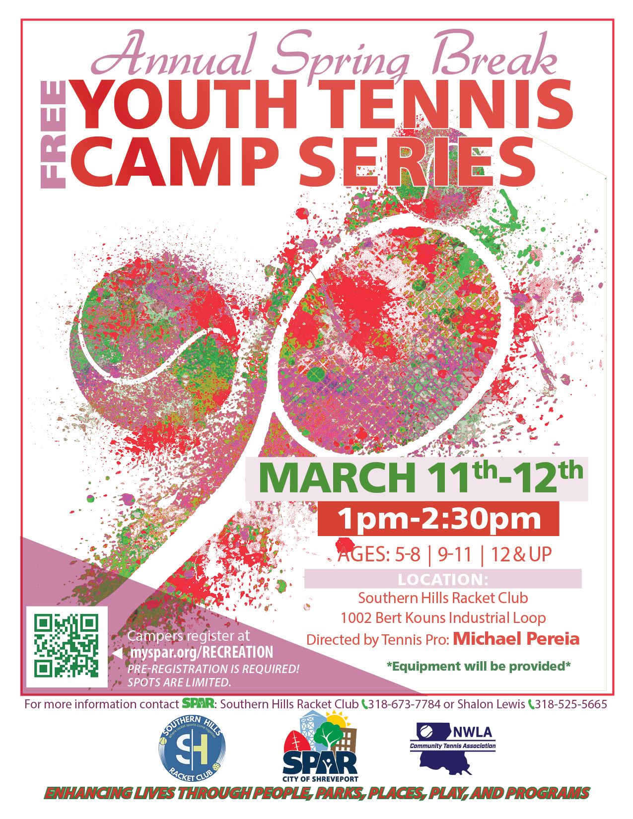 2026 0311 Southern Hills Spring Tennis Camp flyer