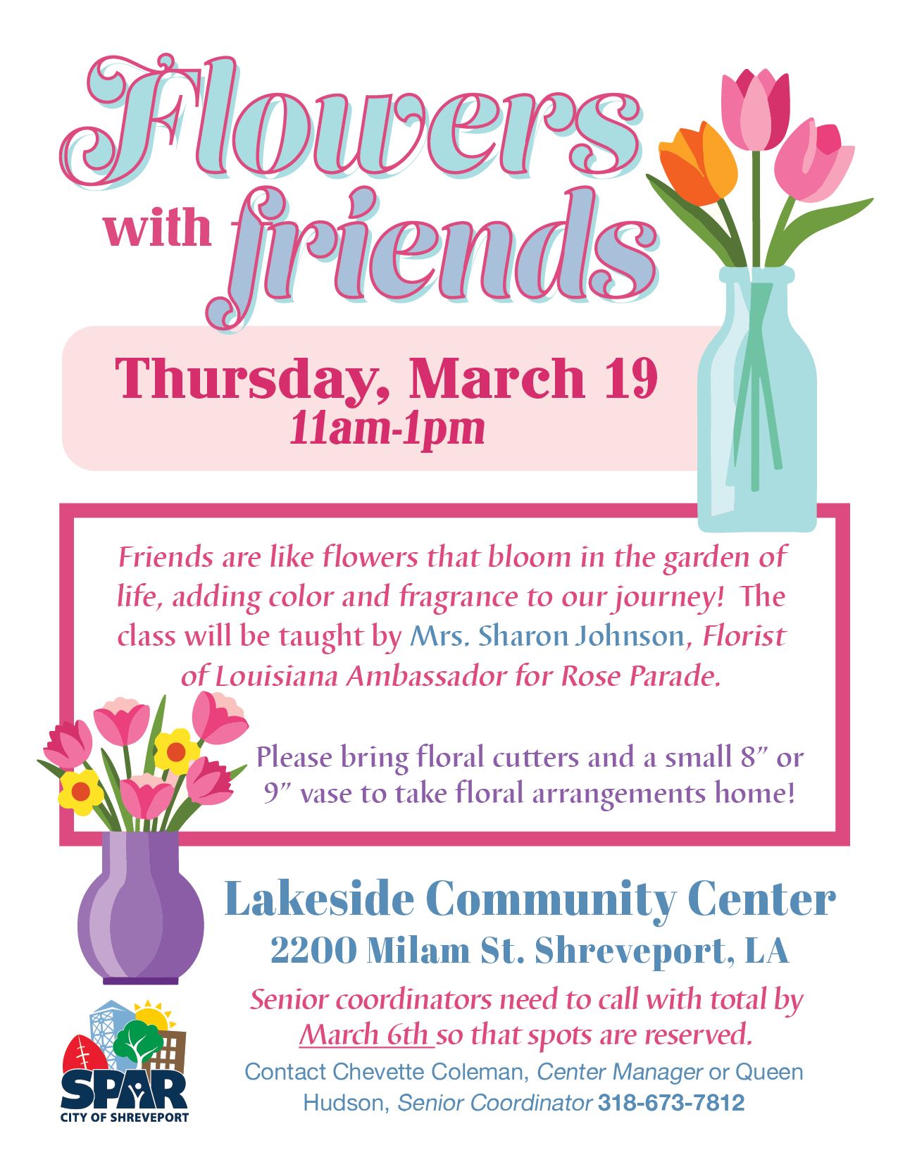 2026 0319 Lakeside Flowers with Friends flyer