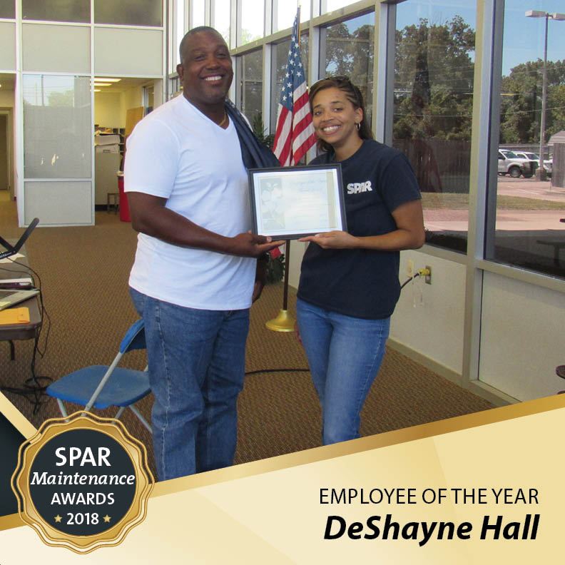 Employee of the Year:  DeShayne Hall